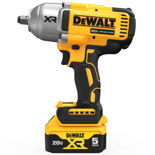DEWALT 20V MAX Cordless Impact Wrench Kit, 1/2" Hog Ring With 4-Mode Speed, Includes Battery, Charger and Bag (DCF900P1)